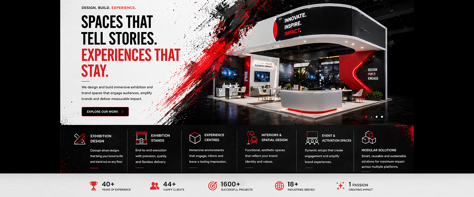Exhibition stall design and fabrication for trade shows